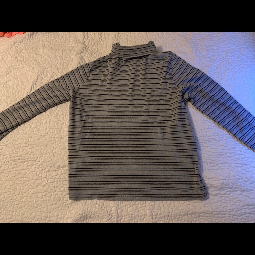 Striped turtleneck